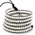 Multi-color bohemian leather bracelets,cheap leather wrap bracelet women